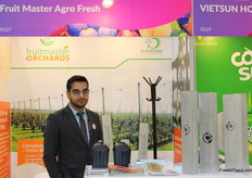 Azeen Riyaz from Fruit Master Agro Fresh in India showcased pre-stressed concrete poles, currently exported to Nepal and Gulf countries.