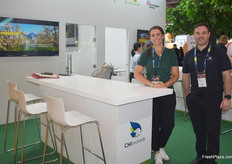 Rochelle Bohm and Travis Hallman of CMI Orchards.