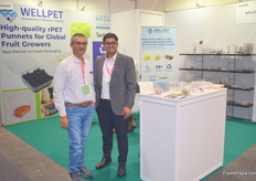 Nikunj Joshi and Sagar Chotaliya of Wellpet. They export rPET packaging from India to Latin America, Africa, Spain and Poland.