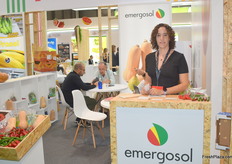 Raquel Costa of Emergosol. They export chili peppers, pears, apples and butternut suash from Portugal to the United Kingdom.