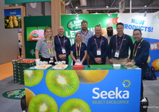 The team at Seeka, the company launched their new Ruby Roo red pear at the show.