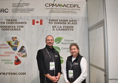 Greg Palmer and Sue Lewis of the Canadian Produce Marketing Association.