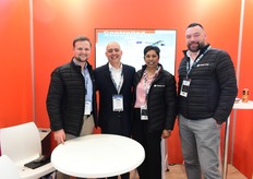 Hapag-Lloyd's team: Marco Vorster, Rogelio Busto, Roshnee Siripal and Sheldon Duncan