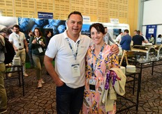 George Taljaard of Boostainer with Elzette Schutte, operations manager at Berries ZA