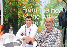 Omar Baalla and Ahmed Karimi from Wazo, one of the only two Moroccan companies exhibiting at Asia Fruit Logistica. The company exports citrus  to the Asian market.